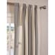preview thumbnail 10 of 12, Exclusive Fabrics Del Mar Grey Linen Blend Stripe Curtain (1 Panel)