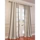 preview thumbnail 9 of 12, Exclusive Fabrics Del Mar Grey Linen Blend Stripe Curtain (1 Panel)
