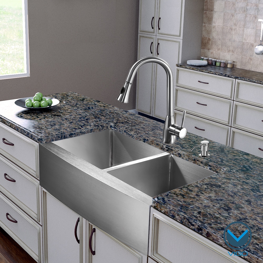 Vigo All In One 36 Inch Stainless Steel Farmhouse Kitchen Sink And Ayury Faucet Set Vigo All In One 36 Inch Stainless Steel Farmhouse Kitchen Sink And Ayury Faucet Set