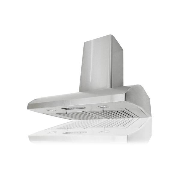 KOBE CH2230SQBWM5 Deluxe 30" Wall Mount Range Hood, 6Speed, 640 CFM