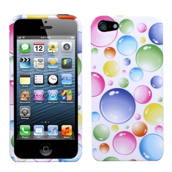 INSTEN Rainbow Bigger Bubbles Phone Case Cover for Apple iPhone 5