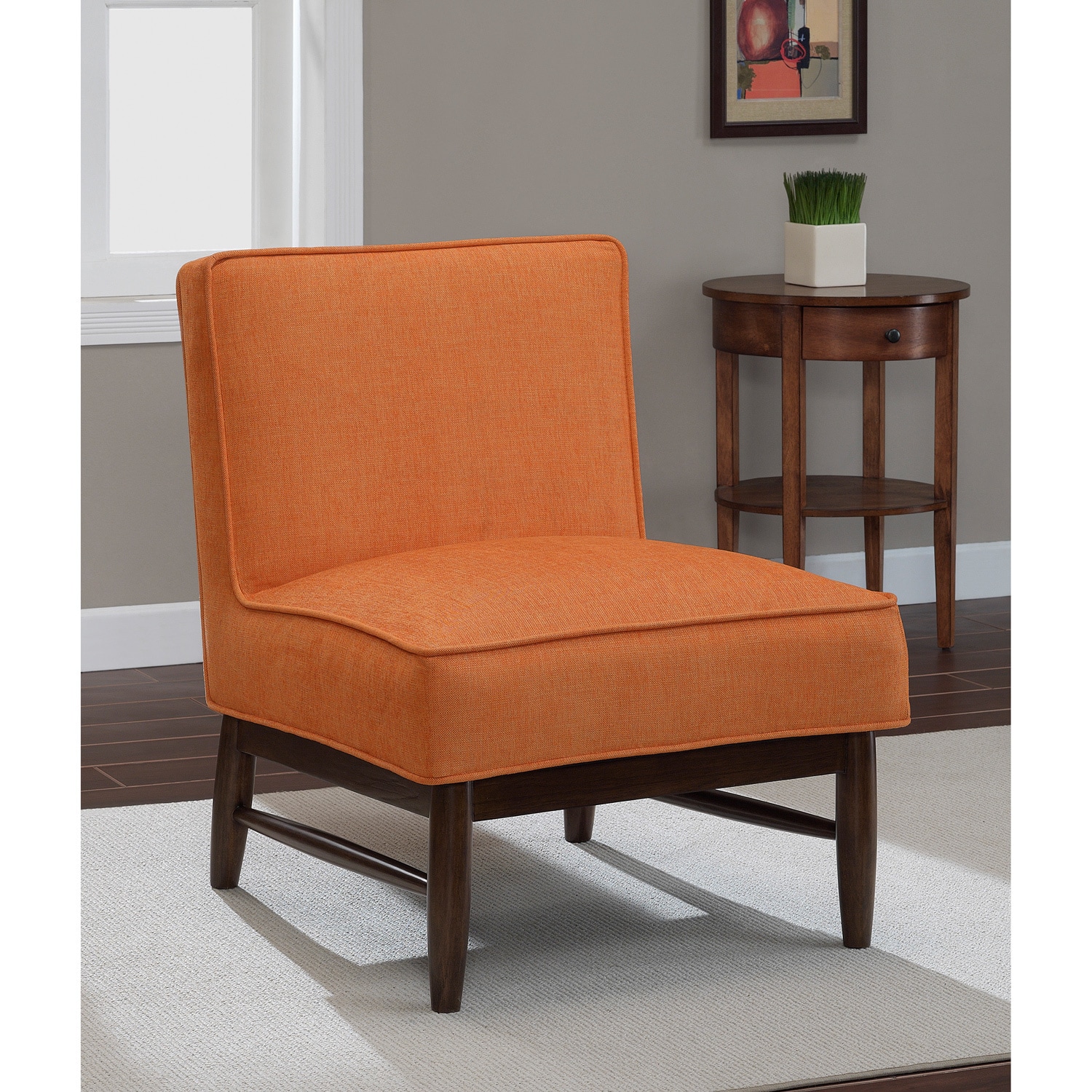 Ella Orange Crush Slipper Chair