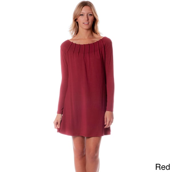 AtoZ Boat Neck Shift Dress AtoZ Casual Dresses