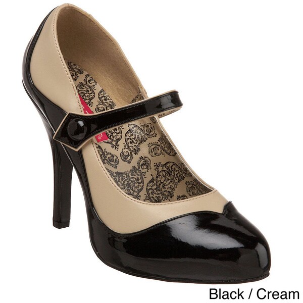 Shop Bordello Tempt-07 Women's 4.5-inch Heel 2-tone Maryjane with ...
