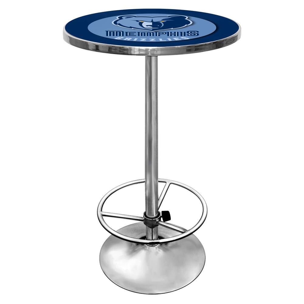 Official NBA Chrome Pub Table - 27.375" x 27.375" x 42"