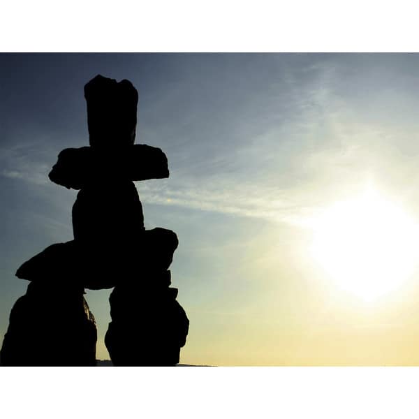 Ideal Decor 'Inukshuk (Symbol of Friendship)' Wall Mural Bed Bath