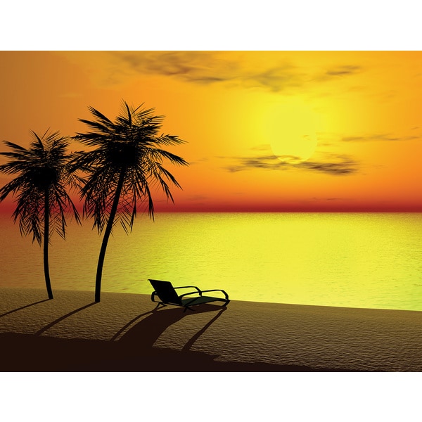 Brewster 'Home Fashoins Yellow Sunset' Wall Mural Vinyl Wall Art