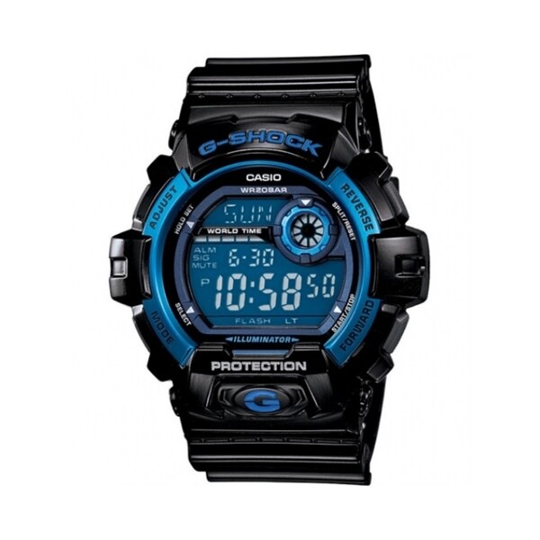 Casio Men's 'G-Shock' Black/ Blue Multi-function Watch - 15642921 ...