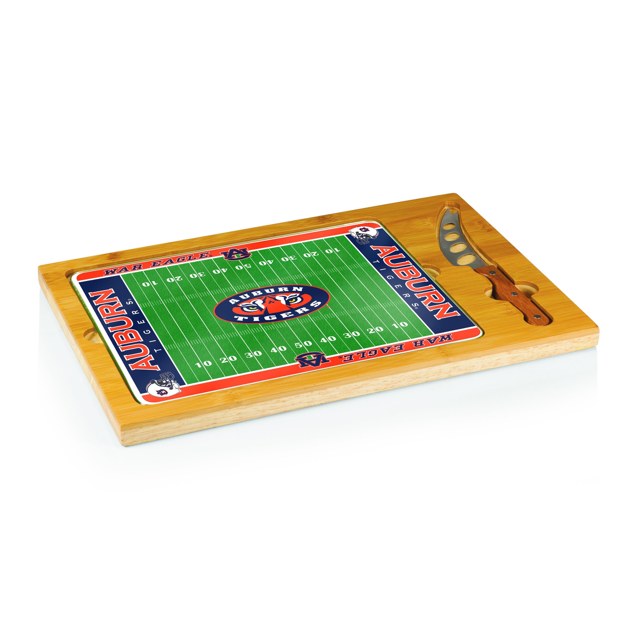 Football Icon Auburn University Tigers Cheese Tray