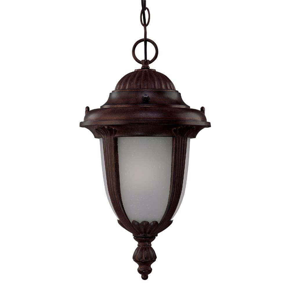 Monterey Energy Star 1-light Burled Walnut Outdoor Hanging Lantern