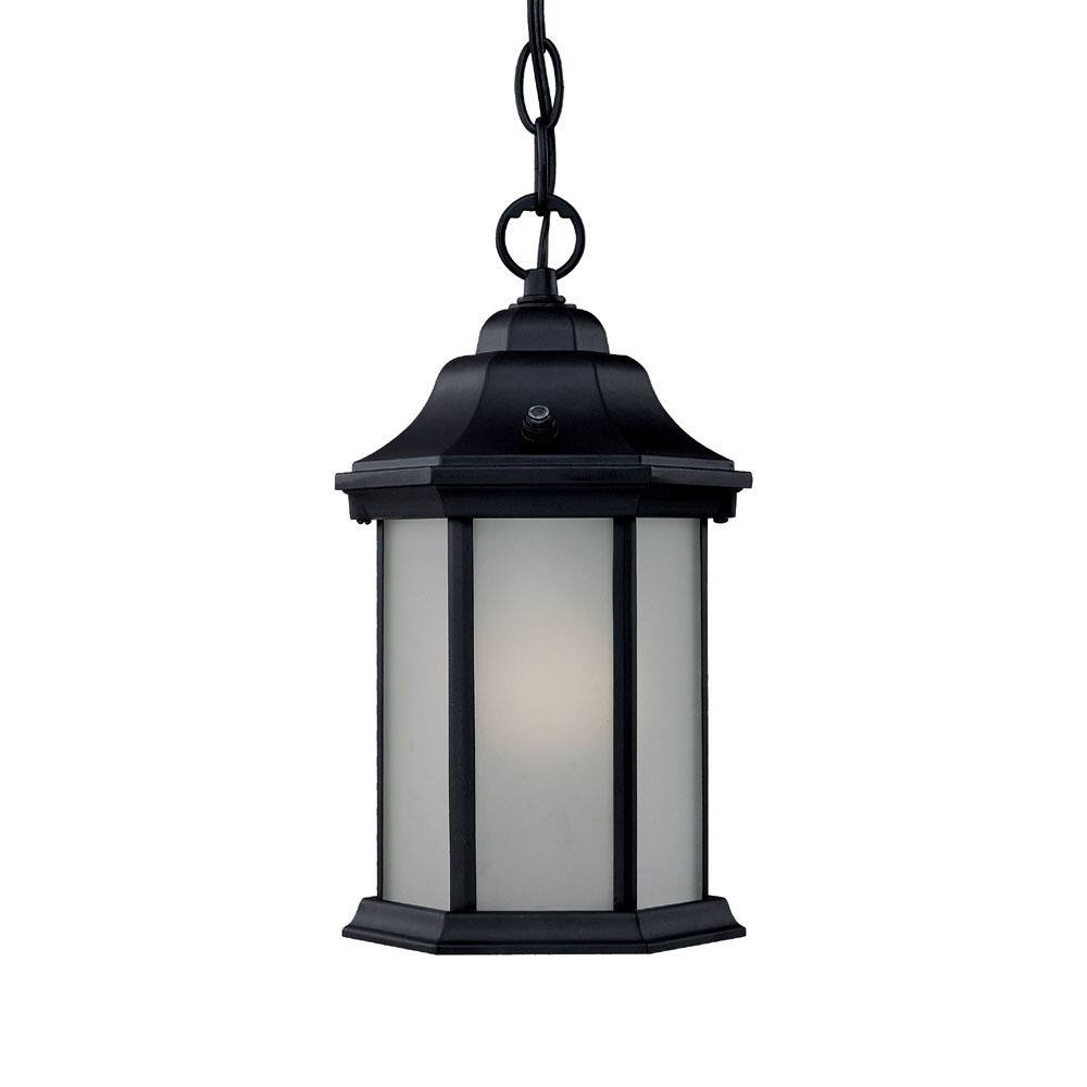 Craftsman Energy Star 1-light Matte Black Outdoor Hanging Lantern