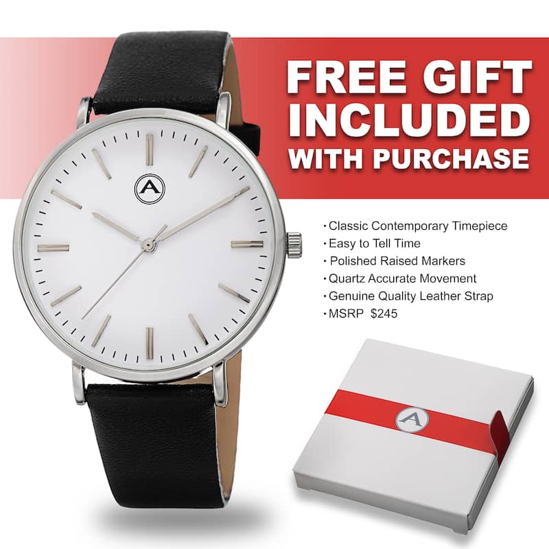 Akribos XXIV Men's Chronograph Roman Numeral Stainless Steel Silvertone Bracelet Watch