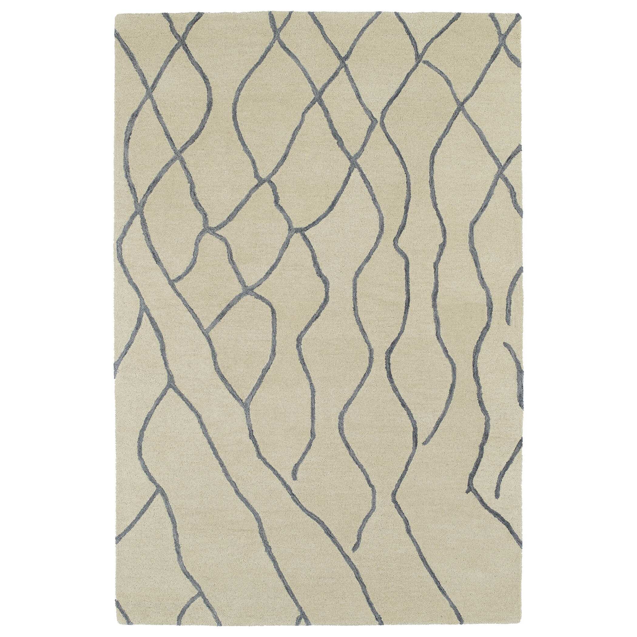 Hand tufted Utopia Peaks Ivory Wool Rug (5 X 8)