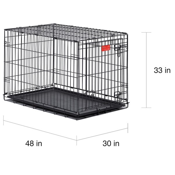 black wire dog crate