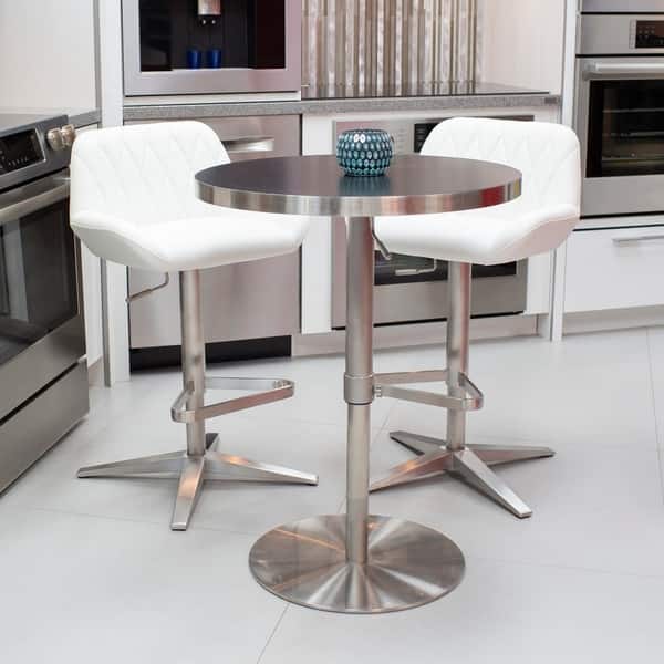 Mix 26 36 Inch Adjule Height Round Espresso Wood Mix 26 36 Inch Adjule Height Round Espresso Wood