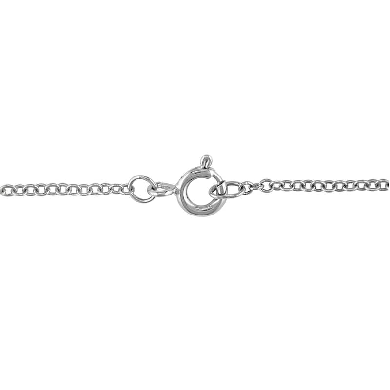 Miadora Sterling Silver Tahitian Black Pearl Necklace (9-10 mm)