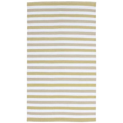 Striped Indoor/ Outdoor Reversible Patio Rug