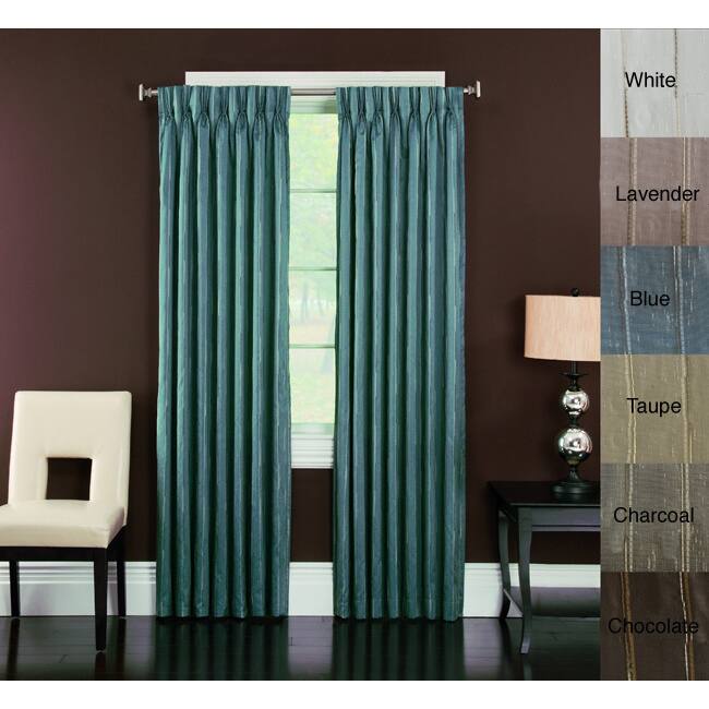 Brielle Home 'Spring Street' Pinch Pleated Lined Curtain Panel