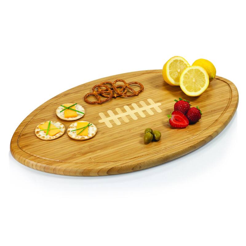 Picnic Time Kickoff University of Arkansas Razorbacks Engraved Natural Wood X- Large Cutting Board - Brown