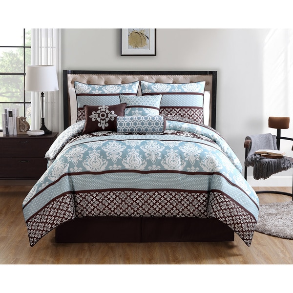VCNY Beckham 7-piece Reversible Comforter Set