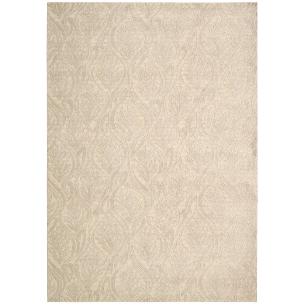 Kathy Ireland Home Beige Shimmer Bisque Rug (53 X 75)