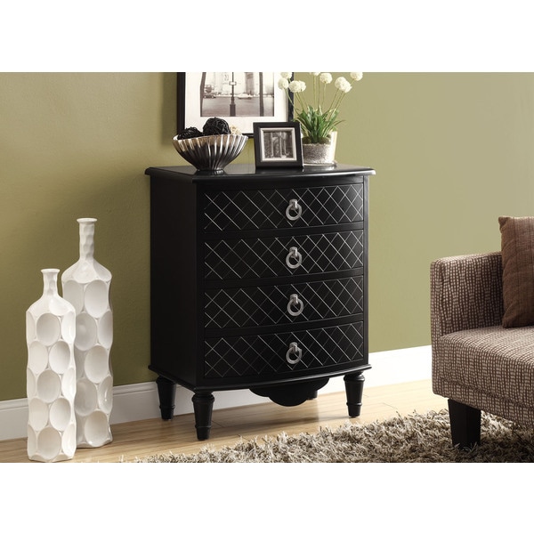 Black Diamond Veneer Contemporary Bombay Chest Coffee, Sofa & End Tables