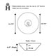 preview thumbnail 4 of 10, Highpoint Collection 17-inch Round Tapered Ceramic White Bathroom Vessel Sink