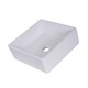 preview thumbnail 4 of 9, Highpoint Collection 15-inch Square Ceramic White Bathroom Vessel Sink