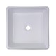 preview thumbnail 7 of 9, Highpoint Collection 15-inch Square Ceramic White Bathroom Vessel Sink