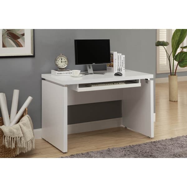 Shop White 48 Inch Long Computer Desk Overstock 8332074