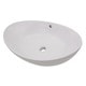 preview thumbnail 2 of 9, Highpoint Collection 23-inch White Ceramic Oblong Bathroom Vessel Sink