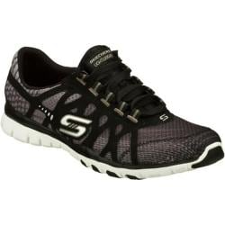 Women's Skechers Eclipsed Ravenous Black/Gray Skechers Sneakers