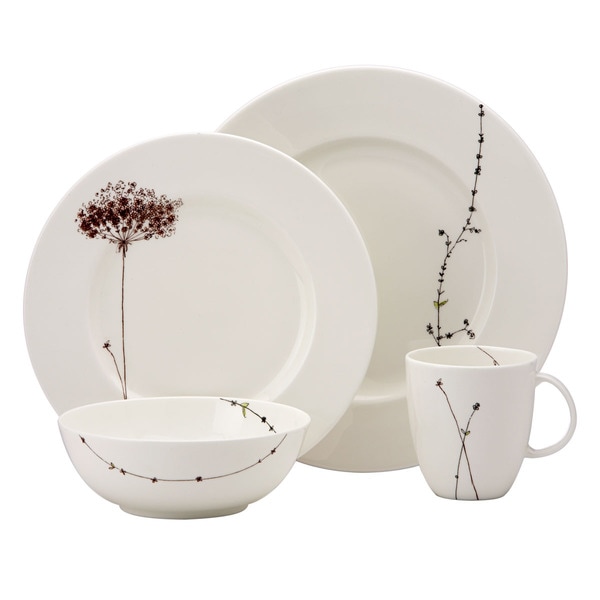 Shop Lenox Flourish 4Piece Dinnerware Place Setting Free Shipping