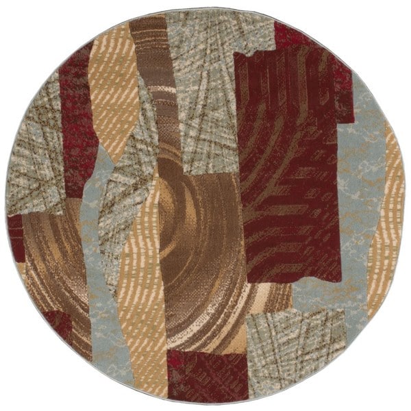 Nourison Modesto Brown Rug (5'3 Round) Nourison Round/Oval/Square