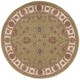 preview thumbnail 43 of 43, Nourison Modesto Persian Floral Border Area Rug 5'3" Round - Green - Round