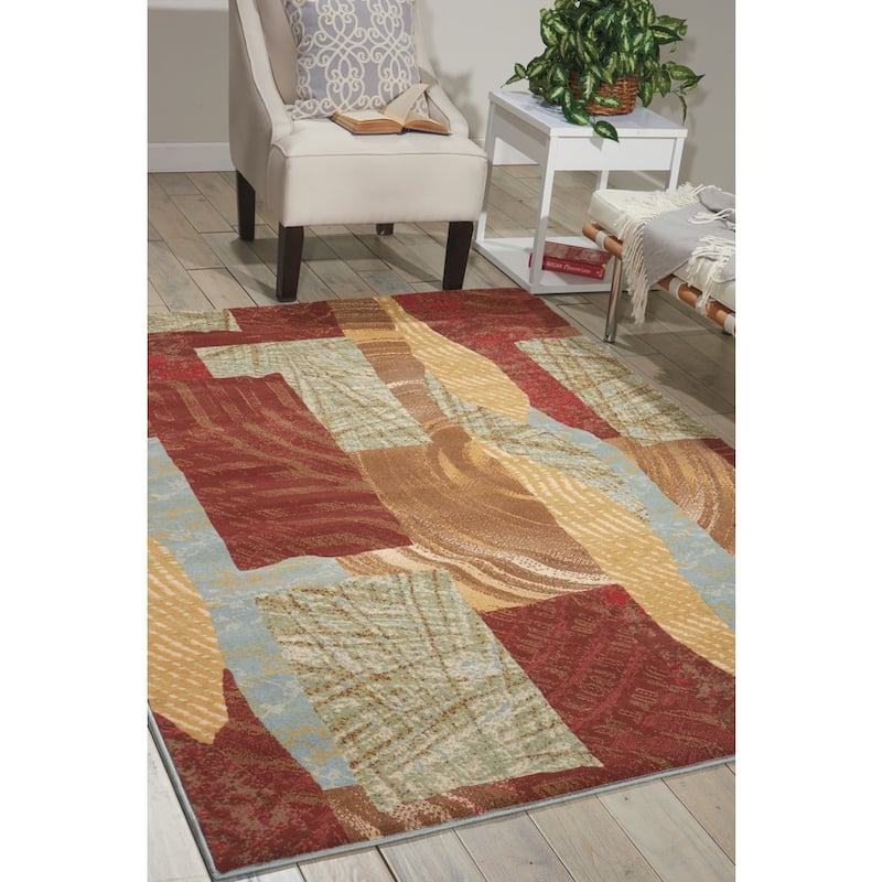 Nourison Modesto Abstract Modern Area Rug