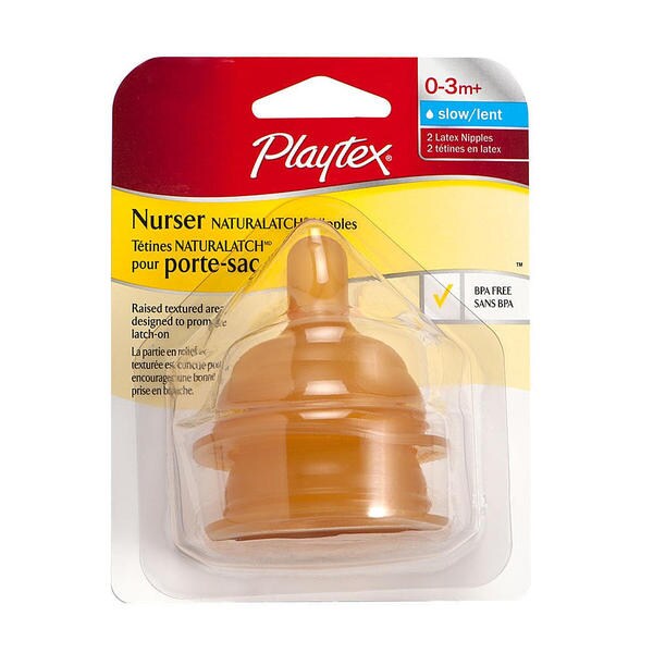playtex naturalatch latex slow flow
