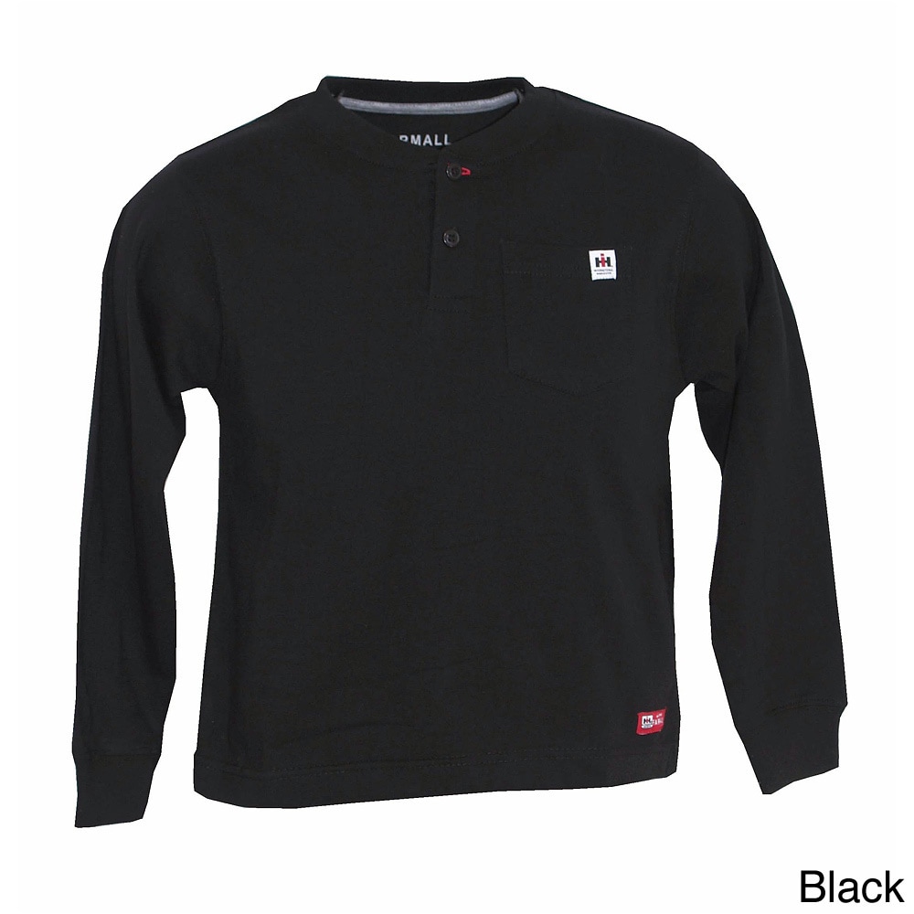 Farmall Ih Junior Boys 3 button Pocket Henley