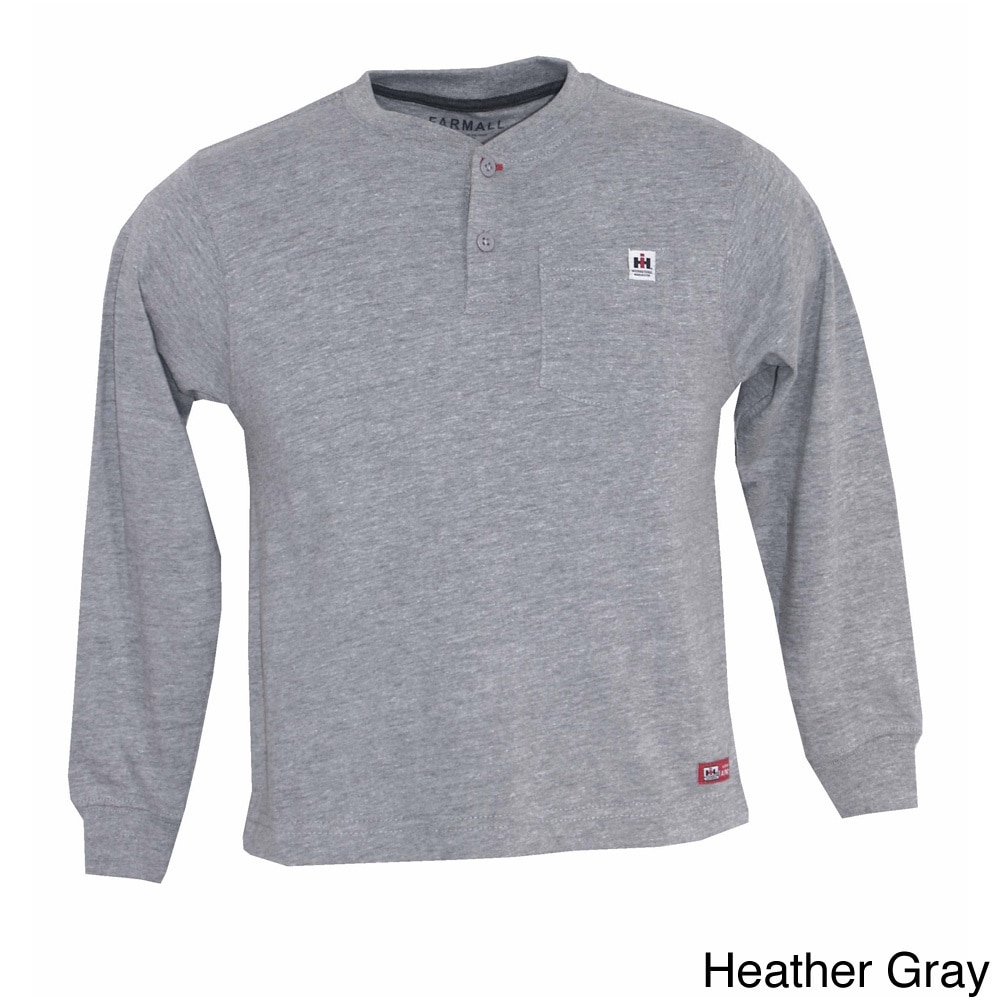 Farmall Ih Junior Boys 3 button Pocket Henley