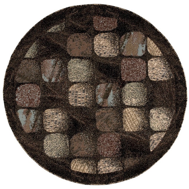 Nourison Modesto Charcoal Rug (53 Round)