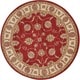 preview thumbnail 32 of 43, Nourison Modesto Persian Floral Border Area Rug 5'3" Round - Rust - Round