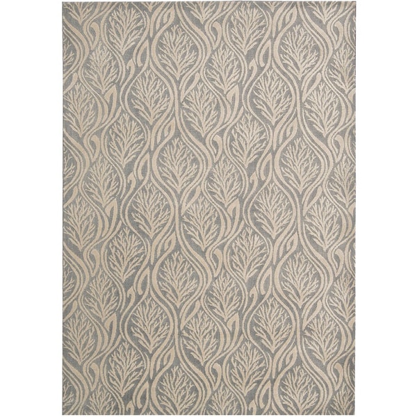 59 kathy ireland Home Hollywood Shimmer Light Grey Area Rug 39 x 59