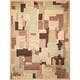 preview thumbnail 2 of 13, Nourison Modesto Abstract Geometric Area Rug 7' 10" x 10' 6" - Beige - Rectangle