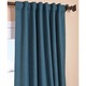 Shop Exclusive Fabrics Spruce Linen Weave Curtain Panel - Free Shipping ...