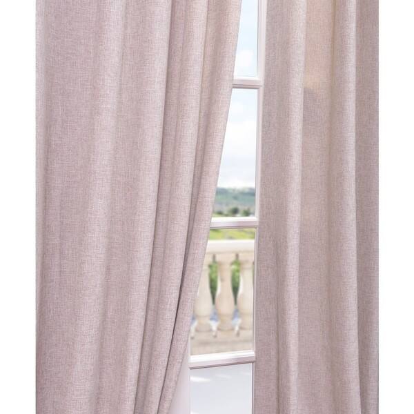 Shop Exclusive Fabrics Oatmeal Linen Curtain Panel Free Shipping