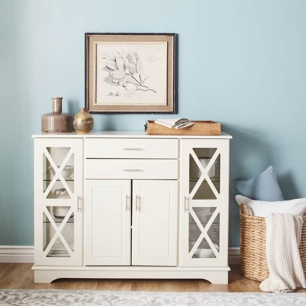 slide 2 of 6, Simple Living Antique White Kendall Buffet