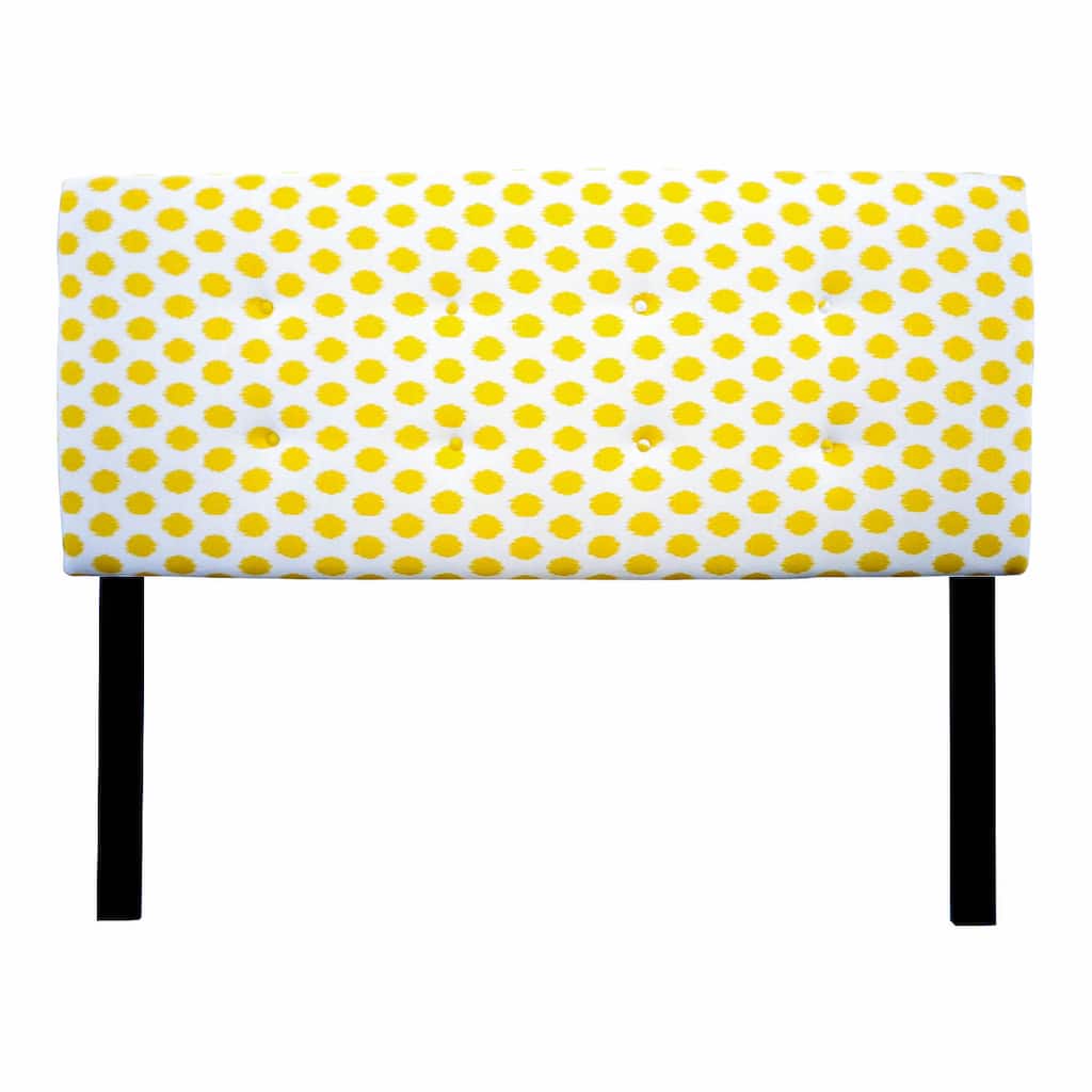 8-button Tufted Jojo Yellow Headboard