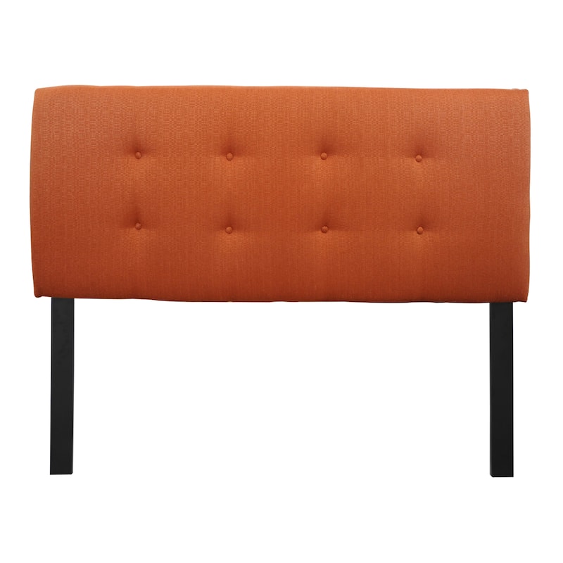 8-button Tufted Candice Pumpkin Headboard - Queen