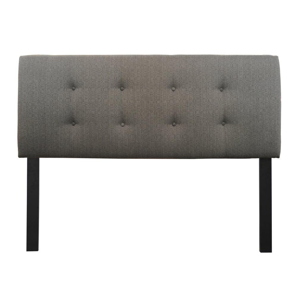 8-button Tufted Candice Charcoal Headboard