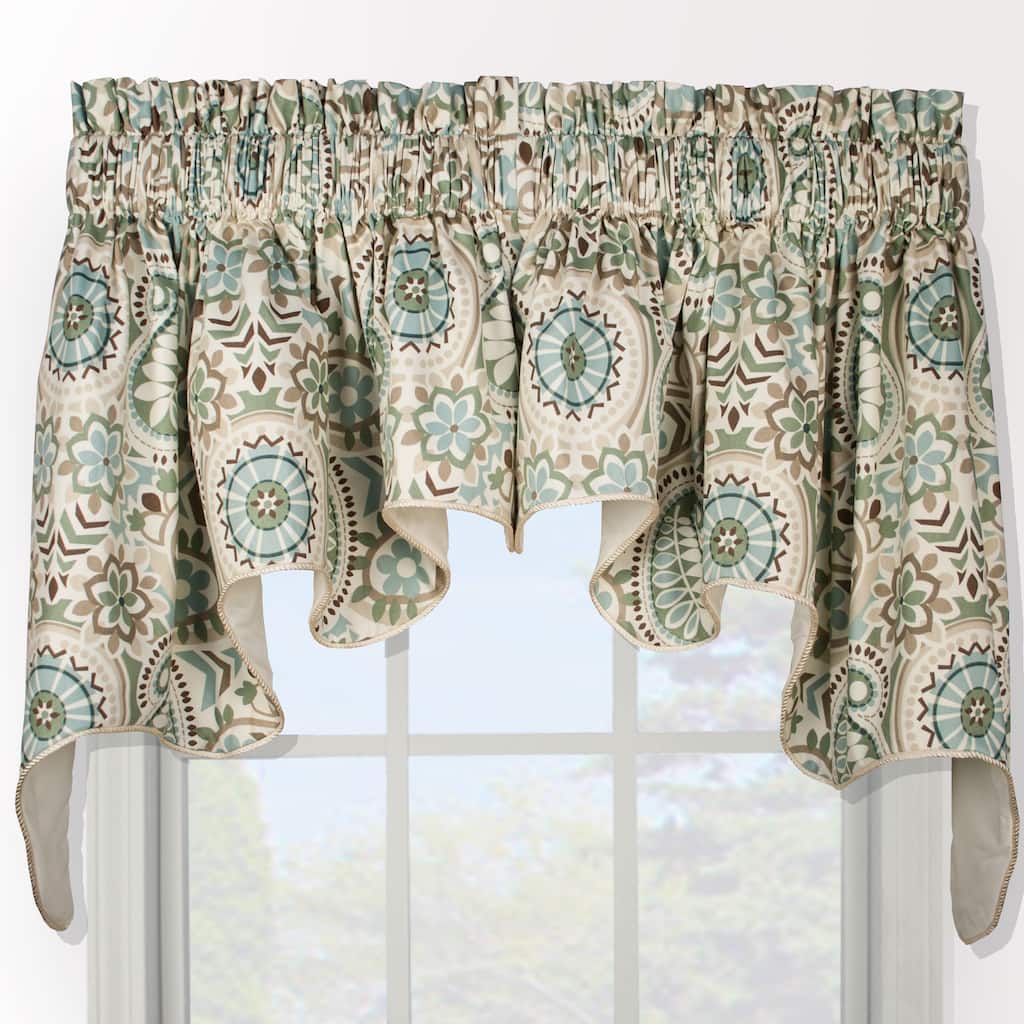 Ellis Curtain Paisley Prism Duchess 2-piece Window Valance